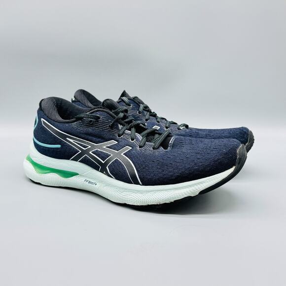 ASICS Shoes Womens 11 Navy Blue Gel Nimbus 24 FF Blast Plus Running Sneakers - Picture 2 of 11